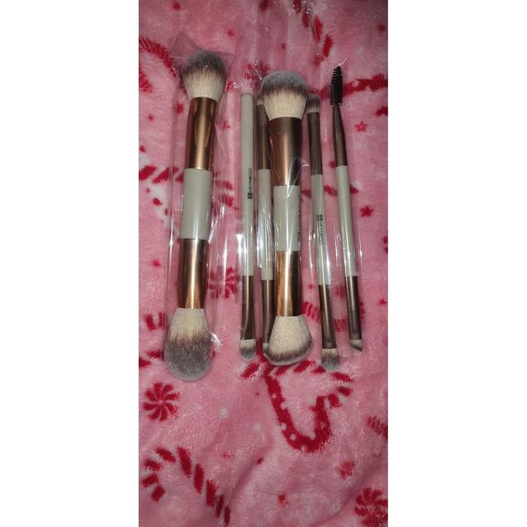 Hemkgo 6Pcs Double-ended Professional Face Brush Tools Set for Blending - Picture 3 of 5